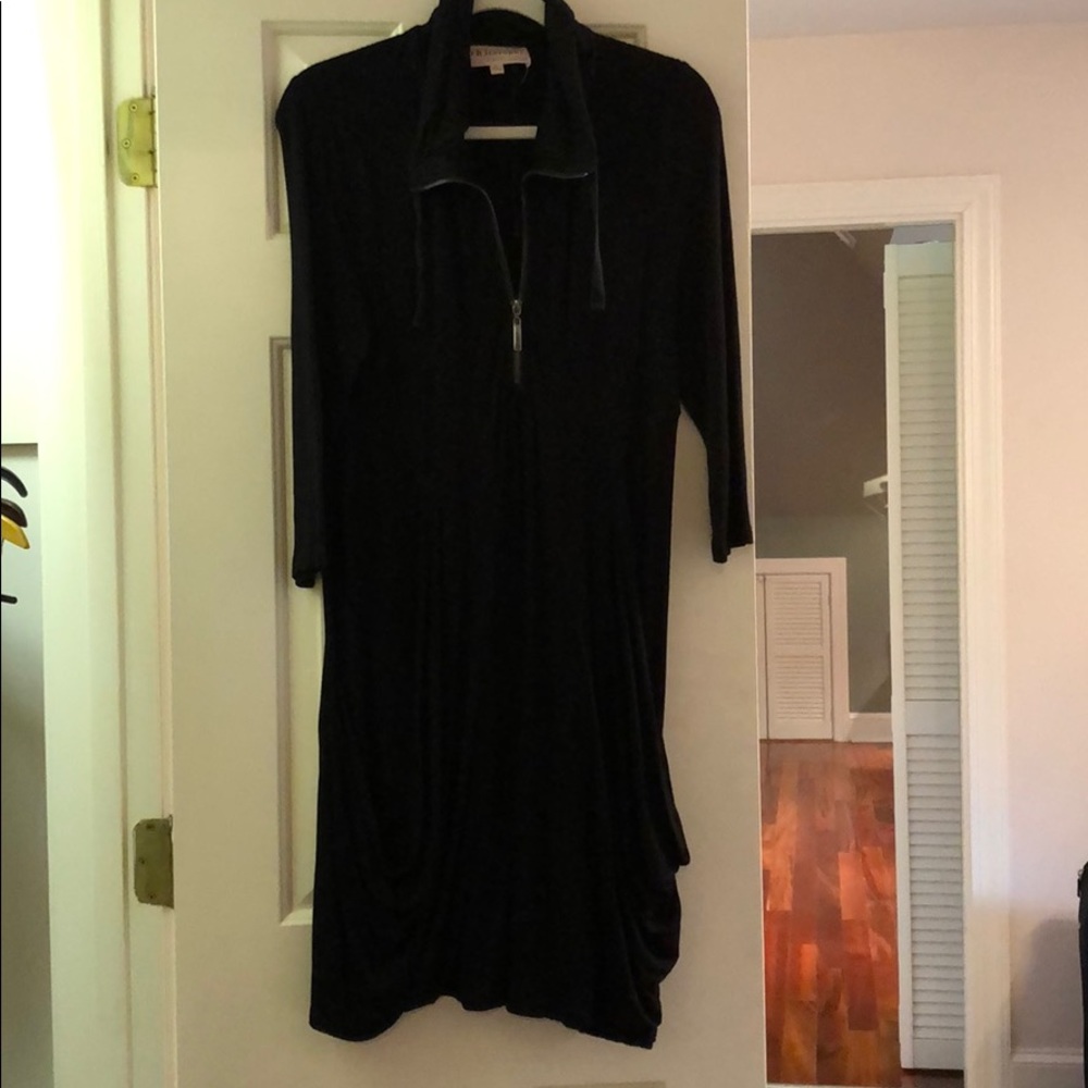 Philosophy black knit dress size Large